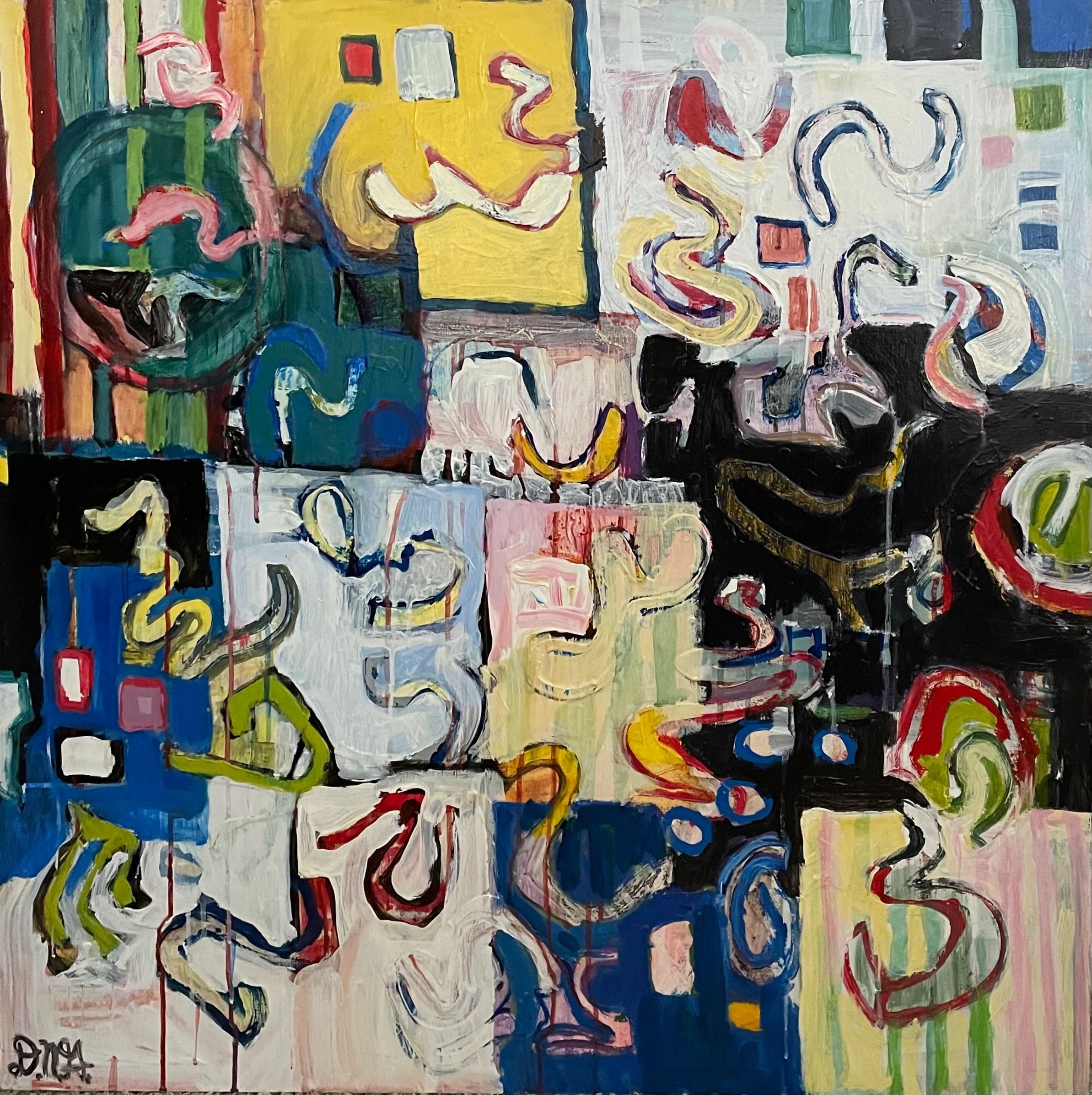 Mixed media painting by David Noah Giles